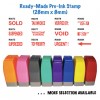 Ready-made 28mm x 8mm Self-Inking/Pre-Inked Rubber Stamp for Business / School Use (In RED Ink)